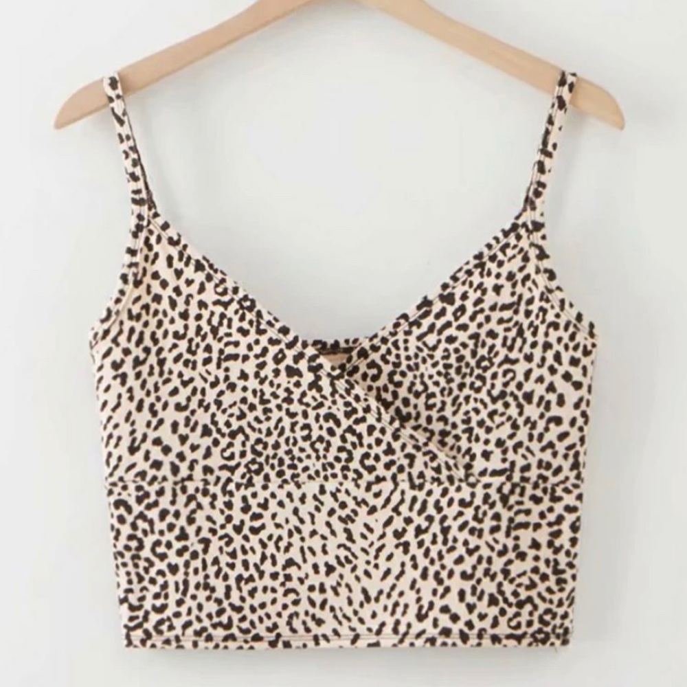 Leopard crop top